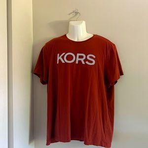 Michael Kors Men's Rust Short Sleeve Tee Shirt Size: XL  MSRP: $50